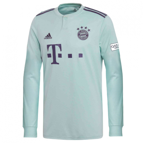 Bayern Munich 18/19 Long Sleeve Away Soccer Jersey Shirt
